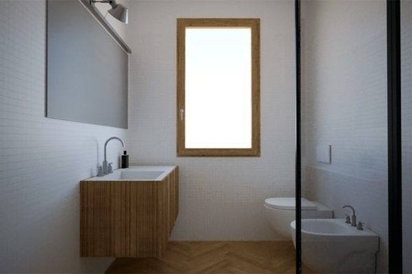 Bagno moderno vista 2