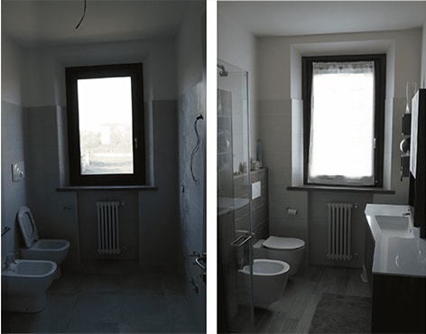 Ristrutturazione bagno prima e dopo